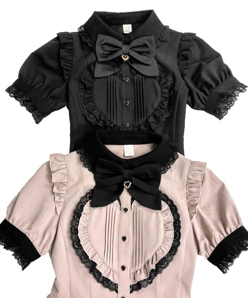 Secret Honey(シークレットハニー)の「ハートパッチワークセットアップ(セットアップ・レディース・ピンク/ブラック・MEDIUM)」の6枚目の写真