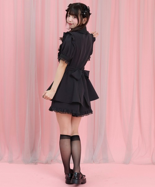 Secret Honey(シークレットハニー)の「ハートパッチワークセットアップ(セットアップ・レディース・ピンク/ブラック・MEDIUM)」の13枚目の写真