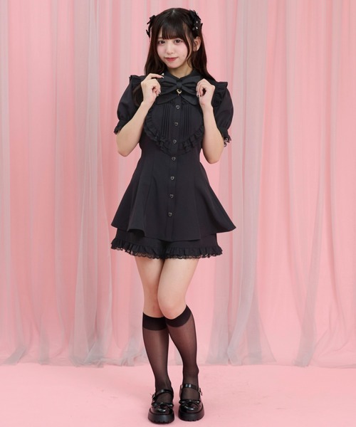 Secret Honey(シークレットハニー)の「ハートパッチワークセットアップ(セットアップ・レディース・ピンク/ブラック・MEDIUM)」の11枚目の写真