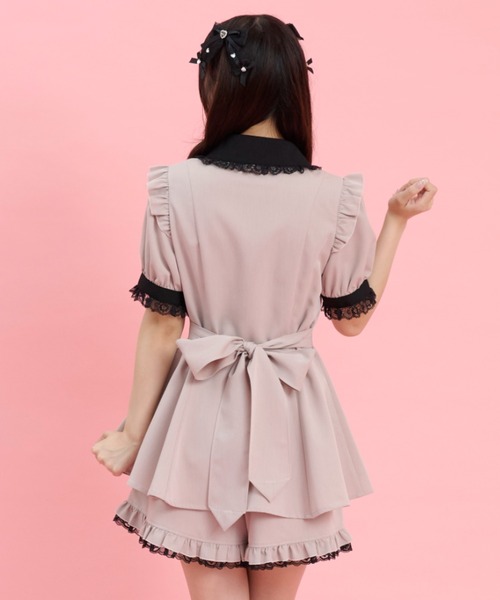 Secret Honey(シークレットハニー)の「ハートパッチワークセットアップ(セットアップ・レディース・ピンク/ブラック・MEDIUM)」の10枚目の写真