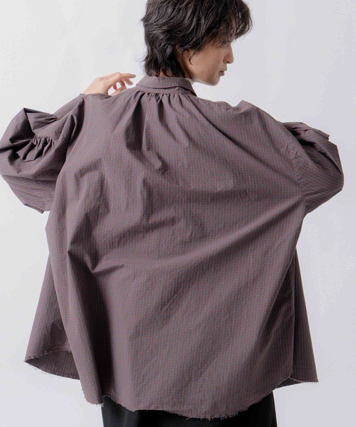 WHYTO.(ホワイト)の「「WHYTO. / ホワイト」check pattern volume blouse(シャツ/ブラウス・レディース・ブルー/チェック・36/38)」の12枚目の写真