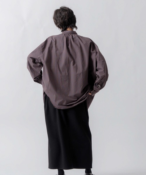 WHYTO.(ホワイト)の「「WHYTO. / ホワイト」check pattern volume blouse(シャツ/ブラウス・レディース・ブルー/チェック・36/38)」の13枚目の写真