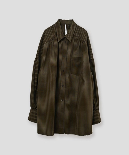WHYTO.(ホワイト)の「「WHYTO. / ホワイト」check pattern volume blouse(シャツ/ブラウス・レディース・ブルー/チェック・36/38)」の18枚目の写真