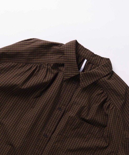 WHYTO.(ホワイト)の「「WHYTO. / ホワイト」check pattern volume blouse(シャツ/ブラウス・レディース・ブルー/チェック・36/38)」の20枚目の写真