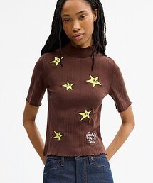 COACH（コーチ）の「【COACH | BRAIN DEAD】グラフィック ポインテール モックネック トップ（Tシャツ/カットソー）」
