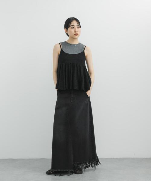 KBF（ケイビーエフ）の「『WEB限定』パイピングバルーンビスチェ（その他トップス・レディース・ブラウン系その他/ブラック/アイボリー・ONE）」の18枚目の写真