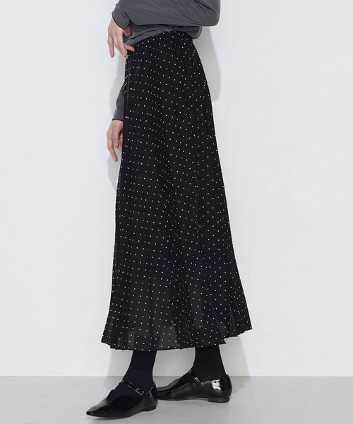 COMME CA（コムサ）の「〔 TALLサイズ 〕 ドットプリント プリーツスカート（スカート・レディース・トップグレー/ブラック・15号/13号）」の12枚目の写真