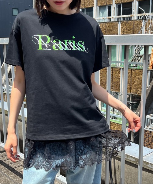 each(イーチ)の「裾レースサテンタンクトップ(Tシャツ/カットソー・レディース・ホワイト/ブラック・FREE)」の17枚目の写真