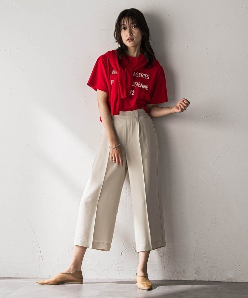 MAYSON GREY（メイソングレイ）の「【40周年限定】復刻リネンライクイージークロップドワイドパンツ（その他パンツ・レディース・ブラック・M）」の13枚目の写真