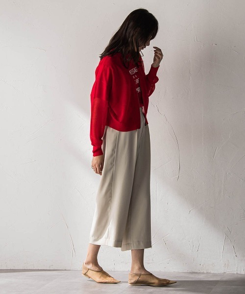 MAYSON GREY（メイソングレイ）の「【40周年限定】復刻リネンライクイージークロップドワイドパンツ（その他パンツ・レディース・ブラック・M）」の16枚目の写真