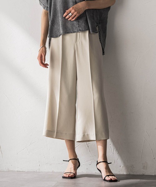MAYSON GREY（メイソングレイ）の「【40周年限定】復刻リネンライクイージークロップドワイドパンツ（その他パンツ・レディース・ブラック・M）」の18枚目の写真