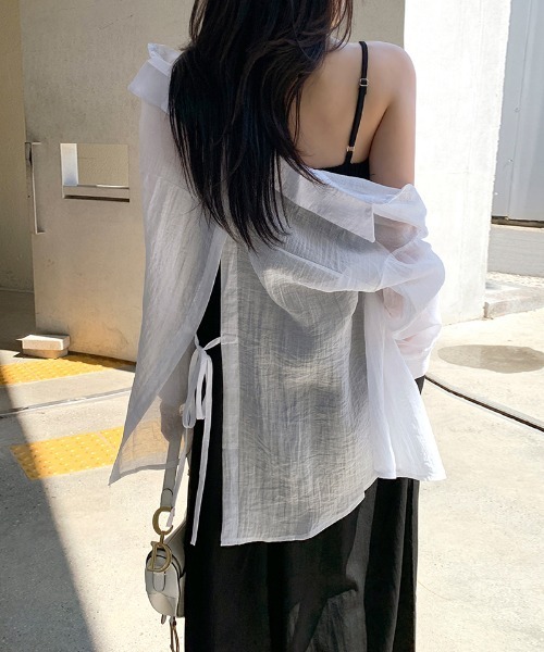 COCOMOMO(ココモモ)の「大人リラックススタイル ワイドオールインワン ワイド パンツ オールインワン キャミオールインワン サロペット きれいめ カジュアル リゾート 春服 夏服(つなぎ/オールインワン・レディース・ベージュ/ブラック・FREE)」の14枚目の写真