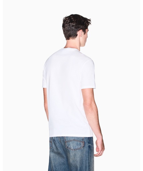 ARMANI EXCHANGE(アルマーニエクスチェンジ)の「【A|X アルマーニ エクスチェンジ】ボックスロゴ スリムフィット 半袖クルーネックTシャツ/SLIM(Tシャツ/カットソー・メンズ・ダークネイビー/オフホワイト・XX-LARGE/X-SMALL/X-LARGE/SMALL/MEDIUM/LARGE)」の14枚目の写真