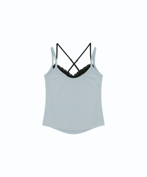 KASHIKO(カシコ)の「Nessa Lace Top Skyblue-Black(Tシャツ/カットソー・レディース・その他・FREE)」の12枚目の写真