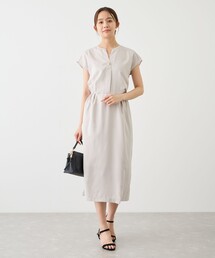 リネンライクスキッパーワンピース
