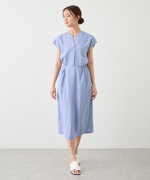 リネンライクスキッパーワンピース