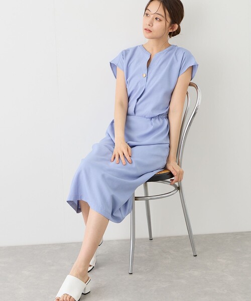 Jayro(ジャイロ)の「リネンライクスキッパーワンピース(ワンピース・レディース・ネイビー/ブルー系その他6/グレー系その他・M)」の22枚目の写真