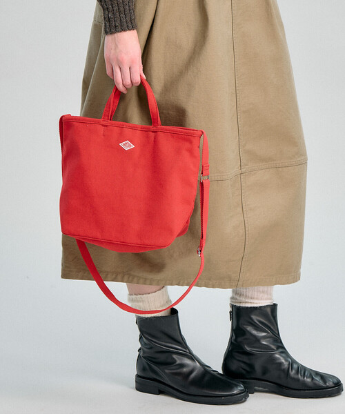 DANTON(ダントン)の「DANTON | 2WAYキャンバストート ORSAY MOYEN UNISEX(トートバッグ・レディース・レッド/ブラック/アイボリー・-)」の7枚目の写真