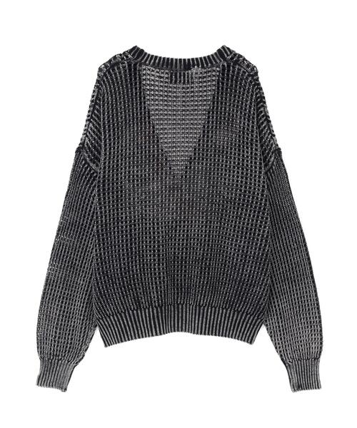 DANKE SCHON(ダンケシェーン)の「【WEB&DEPOT限定】DankeSchon/ダンケシェーン/CHEMICAL MESHKNIT CARDIGAN(カーディガン/ボレロ・レディース・ブラック・M/L)」の2枚目の写真