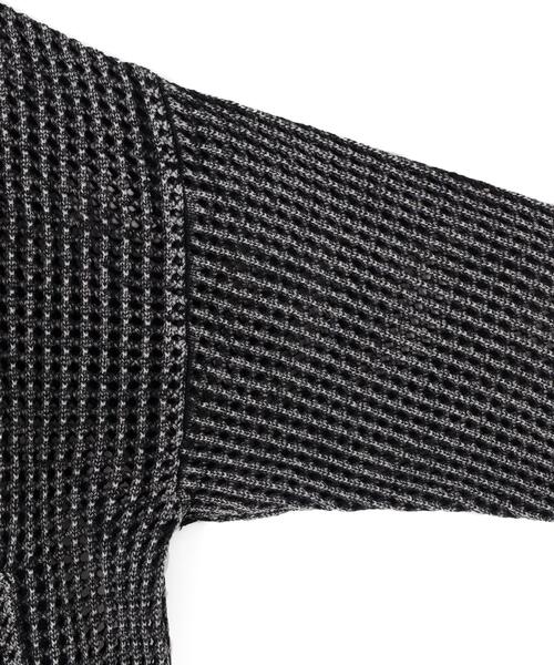 DANKE SCHON(ダンケシェーン)の「【WEB&DEPOT限定】DankeSchon/ダンケシェーン/CHEMICAL MESHKNIT CARDIGAN(カーディガン/ボレロ・レディース・ブラック・M/L)」の4枚目の写真