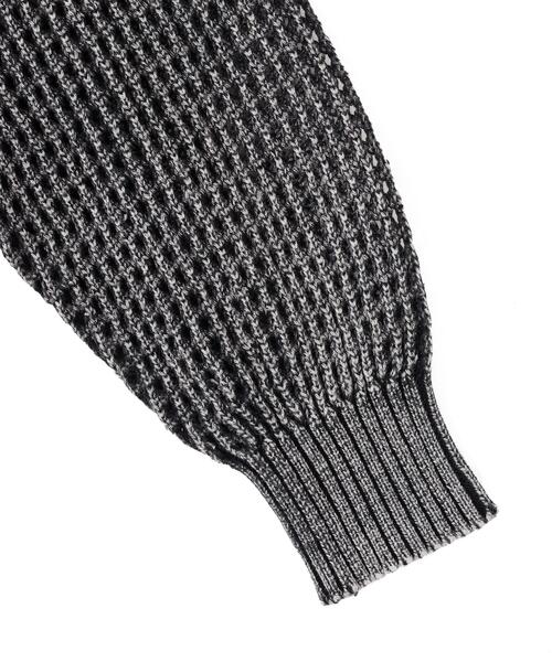 DANKE SCHON(ダンケシェーン)の「【WEB&DEPOT限定】DankeSchon/ダンケシェーン/CHEMICAL MESHKNIT CARDIGAN(カーディガン/ボレロ・レディース・ブラック・M/L)」の5枚目の写真