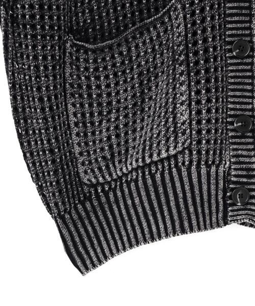 DANKE SCHON(ダンケシェーン)の「【WEB&DEPOT限定】DankeSchon/ダンケシェーン/CHEMICAL MESHKNIT CARDIGAN(カーディガン/ボレロ・レディース・ブラック・M/L)」の6枚目の写真