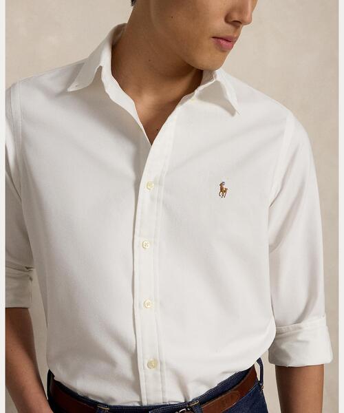 POLO RALPH LAUREN(ポロ ラルフ ローレン)の「アイコニック オックスフォード シャツ(シャツ/ブラウス・メンズ・ホワイト・L/M/S)」の5枚目の写真
