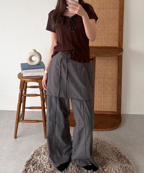 MUHET(ミュエータ)の「【set item】assorted layered skirt & easy pants set / アソートレイヤードスカート&イージーパンツセット(その他パンツ・レディース・グレー/オフホワイト/ネイビー・LARGE/SMALL/MEDIUM)」の16枚目の写真