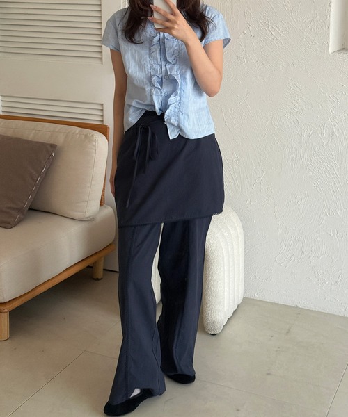 MUHET(ミュエータ)の「【set item】assorted layered skirt & easy pants set / アソートレイヤードスカート&イージーパンツセット(その他パンツ・レディース・グレー/オフホワイト/ネイビー・LARGE/SMALL/MEDIUM)」の6枚目の写真