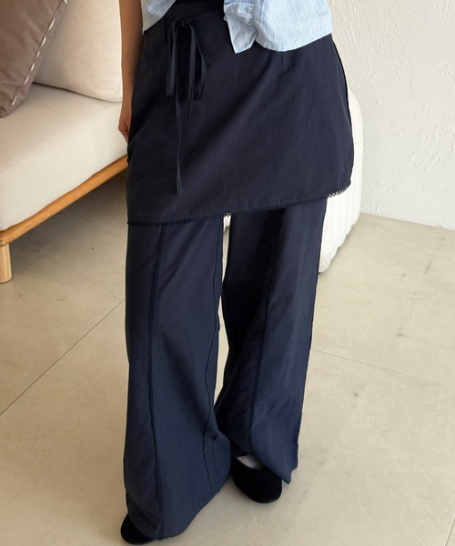 MUHET(ミュエータ)の「【set item】assorted layered skirt & easy pants set / アソートレイヤードスカート&イージーパンツセット(その他パンツ・レディース・グレー/オフホワイト/ネイビー・LARGE/SMALL/MEDIUM)」の5枚目の写真