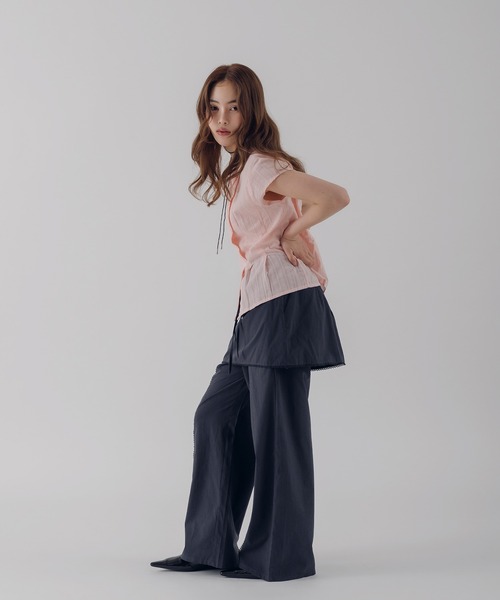 MUHET(ミュエータ)の「【set item】assorted layered skirt & easy pants set / アソートレイヤードスカート&イージーパンツセット(その他パンツ・レディース・グレー/オフホワイト/ネイビー・LARGE/SMALL/MEDIUM)」の10枚目の写真
