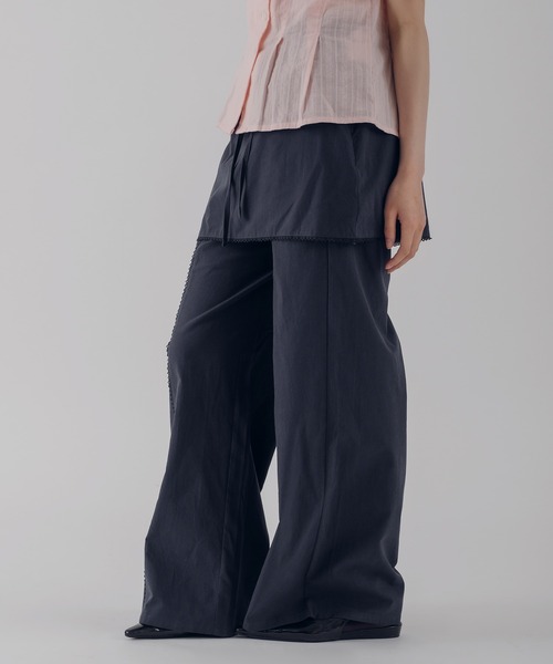 MUHET(ミュエータ)の「【set item】assorted layered skirt & easy pants set / アソートレイヤードスカート&イージーパンツセット(その他パンツ・レディース・グレー/オフホワイト/ネイビー・LARGE/SMALL/MEDIUM)」の7枚目の写真