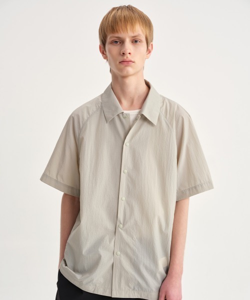 MODE COMMUTER(モードコミューター)の「Ventilation Ripstop Shirt(シャツ/ブラウス・メンズ・ライトグリーン・MEDIUM/LARGE)」の1枚目の写真