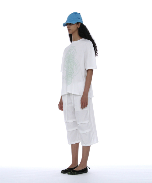 PARTIMENTO WOMEN(パルティメントウィメン)の「ジオメトリックパーツプリンテッドT_ホワイト(Tシャツ/カットソー・レディース・その他・OS)」の3枚目の写真