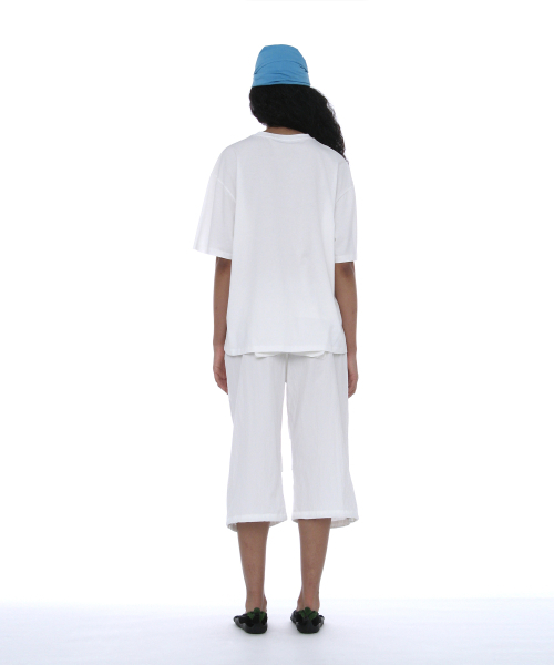 PARTIMENTO WOMEN(パルティメントウィメン)の「ジオメトリックパーツプリンテッドT_ホワイト(Tシャツ/カットソー・レディース・その他・OS)」の4枚目の写真