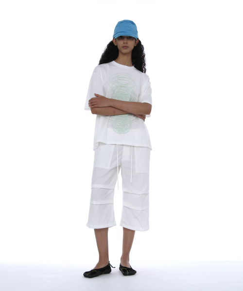 PARTIMENTO WOMEN(パルティメントウィメン)の「ジオメトリックパーツプリンテッドT_ホワイト(Tシャツ/カットソー・レディース・その他・OS)」の6枚目の写真