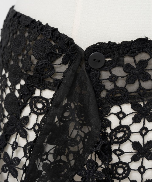 MAISON SPECIAL(メゾンスペシャル)の「Multi-Way Lace Wrap Skirt/マルチウェイレースラップスカート(スカート・レディース・ブラック/ホワイト・FREE)」の19枚目の写真