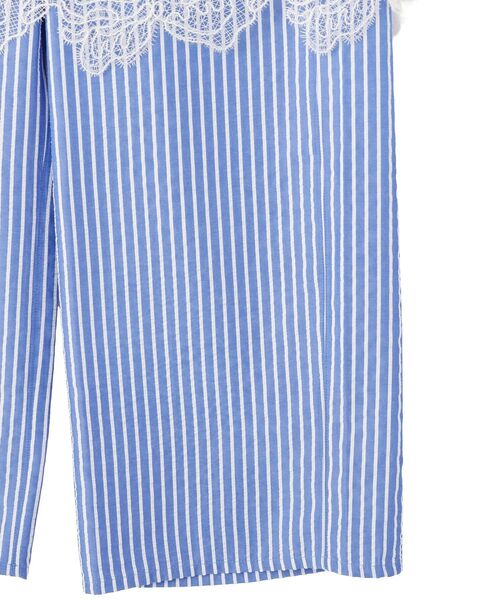 CRAFT STANDARD BOUTIQUE（クラフトスタンダードブティック）の「2点セット レース付きレイヤードパンツ（その他パンツ・レディース・ストライプ/グレー/ライトイエロー・L/M）」の12枚目の写真