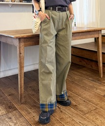 DOUBLE NAME（ダブルネーム）の「ヘリンボーンツイル×チェック タックワイドパンツ（その他パンツ）」