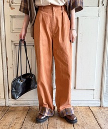 DOUBLE NAME（ダブルネーム）の「ヘリンボーンツイル×チェック タックワイドパンツ（その他パンツ）」