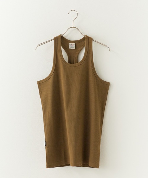 AVIREX(アヴィレックス)の「AVIREX/アビレックス DAILY RIB TANK TOP リブ タンクトップ(タンクトップ・メンズ・ホワイト/オリーブ/ブラック・S/M)」の3枚目の写真
