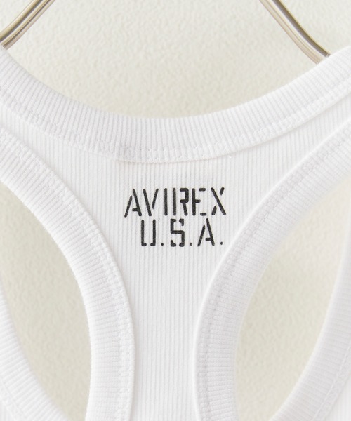 AVIREX(アヴィレックス)の「AVIREX/アビレックス DAILY RIB TANK TOP リブ タンクトップ(タンクトップ・メンズ・ホワイト/オリーブ/ブラック・S/M)」の5枚目の写真