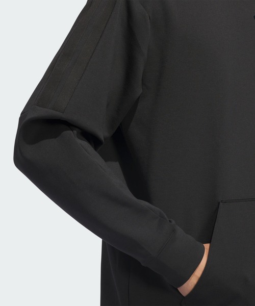 adidas(アディダス)の「ビヨンド ザ コース パーカー【adidas Golf/アディダスゴルフ】(パーカー・メンズ・ブラック・XX-LARGE/3XL/LARGE/MEDIUM/SMALL/X-LARGE)」の6枚目の写真