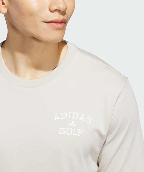 adidas（アディダス）の「ゴルフ チップイン パラダイス グラフィック Tシャツ【adidas Golf/アディダスゴルフ】（Tシャツ/カットソー・メンズ・グレー・SMALL/MEDIUM/LARGE/X-LARGE/XX-LARGE/3XL）」の4枚目の写真