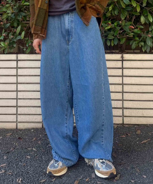 EDWIN(エドウィン)の「EDWIN SUNDAY JEANS ワイドデニムパンツ【吸湿/速乾】(デニムパンツ・メンズ・インディゴブルー/ダークインディゴブルー/ライトインディゴブルー・X-SMALL/LARGE/SMALL/MEDIUM)」の3枚目の写真