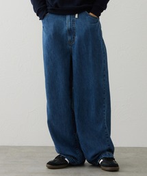 EDWIN SUNDAY JEANS ワイドデニムパンツ【吸湿/速乾】