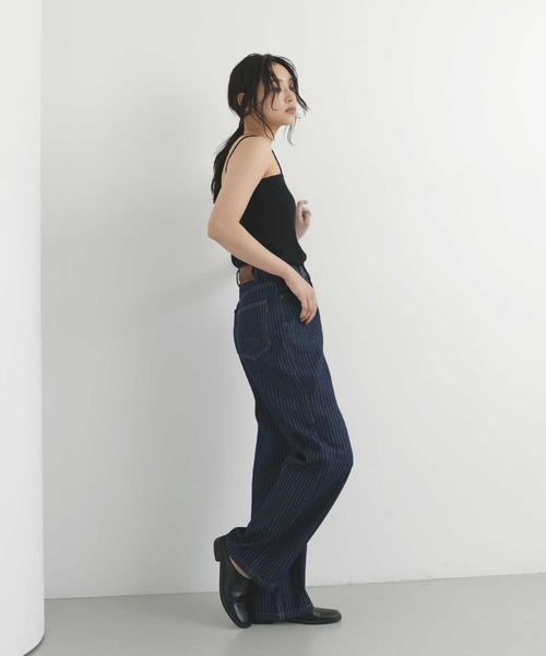 hellam(へラム)の「ヴィンテージライクストライプデニムパンツ(デニムパンツ・レディース・インディゴブルー/ブルー・MEDIUM/SMALL)」の21枚目の写真
