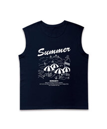 BEMIGHTY（ビーマイティー）の「ビーチパラソルオーバーサイズスリーブレスTシャツ（Tシャツ/カットソー）」