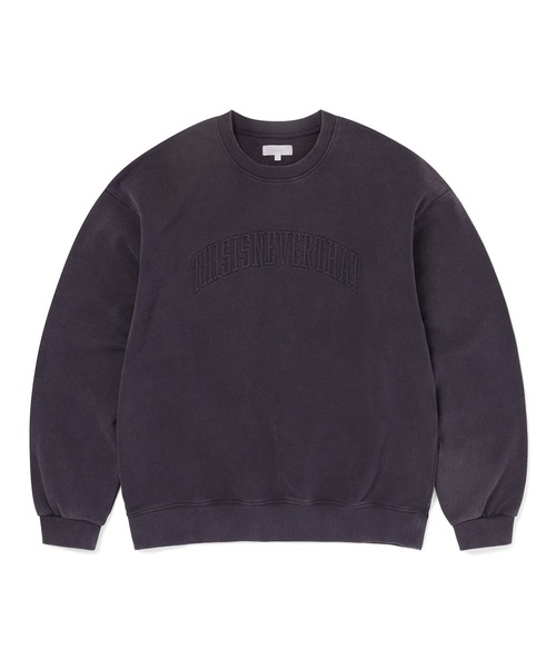 thisisneverthat(ディスイズネバーザット)の「Faded Arch-Logo Crewneck(スウェット・メンズ・スミクロ/ダークグリーン/ブルー系その他・S/M/L/XL)」の2枚目の写真