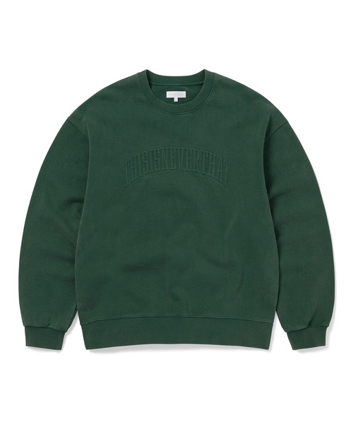 thisisneverthat(ディスイズネバーザット)の「Faded Arch-Logo Crewneck(スウェット・メンズ・スミクロ/ダークグリーン/ブルー系その他・S/M/L/XL)」の3枚目の写真